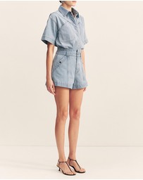 Shona Joy - Stella High Waisted Flared Shorts