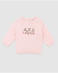Bebe by Minihaha - Winnie Emb. Bunny Knitted Jumper