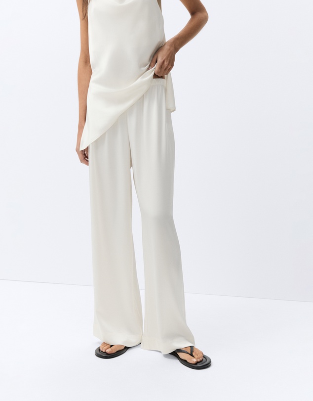 UNISON - Satin Wide Leg Pant