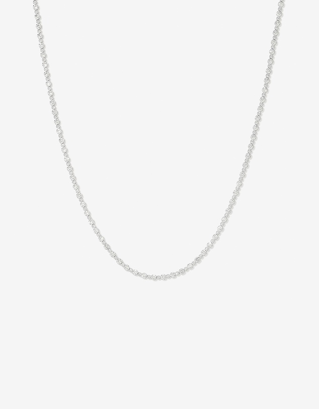 Michael Hill - Cubic Zirconia Round Tennis Necklace in Sterling Silver