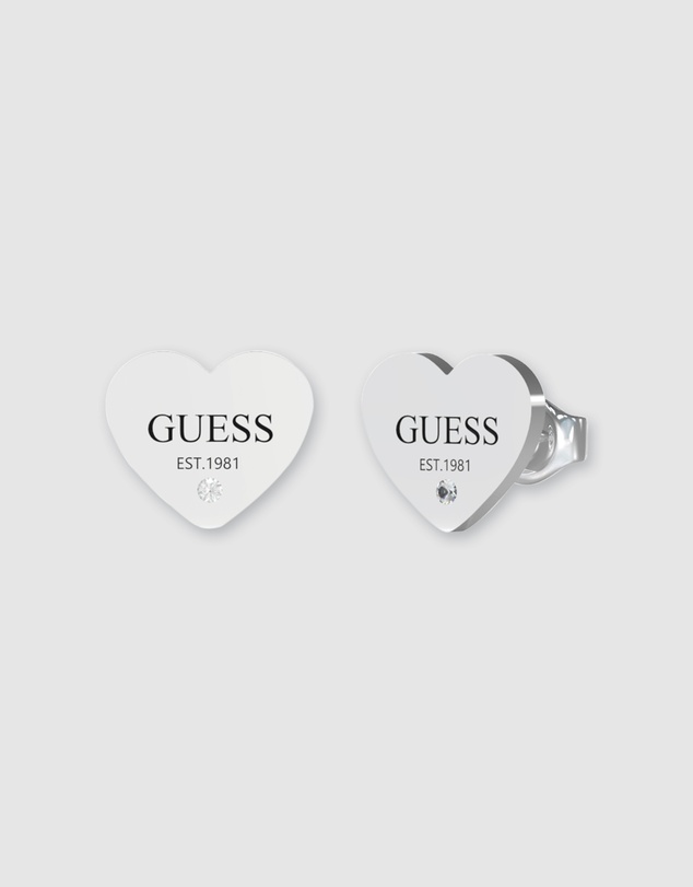 GUESS - Guess Emblazed Studs Party Silver Tone