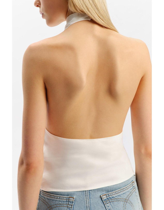 Bardot - Joslyn High Neck Satin Top