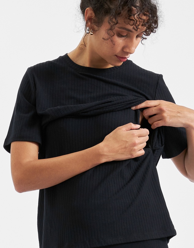 Ripe Maternity - Mike Rib Nursing Top