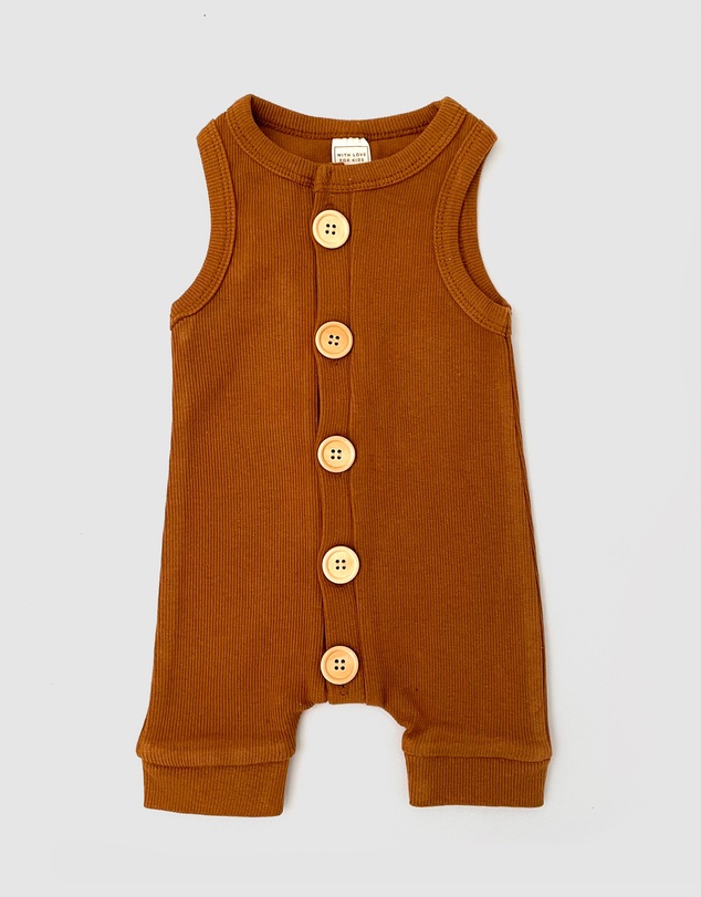 WITH LOVE FOR KIDS - BASICS Ribbed Romper - Babies