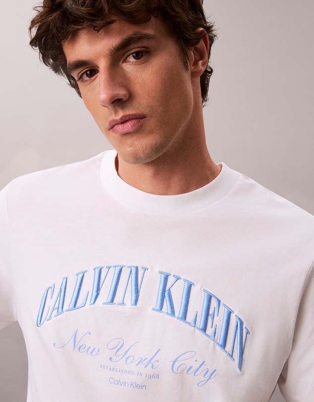 Calvin Klein Jeans - Terry Heritage Logo NYC Graphic Relaxed T-Shirt