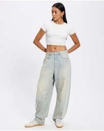 adidas Originals - Adilenium Barrel Leg Denim Pants