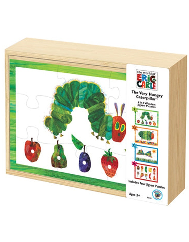 The Very Hungry Caterpillar - 4 In 1 Wooden Puzzle Box