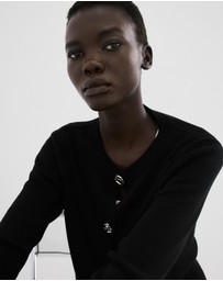 M.N.G - Knitted Cardigan With Jewel Button