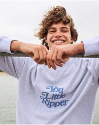 Skwosh - You Little Ripper Crew Neck Sweat in Grey Marle