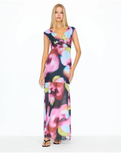 Dazie - Into You Mesh Maxi Dress