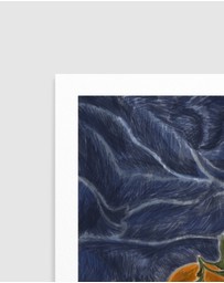 Olive et Oriel - KH Studio - The Colors Orange a Blue by Karla Hyman Art Print