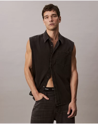 Calvin Klein Jeans - Sleeveless Denim Shirt