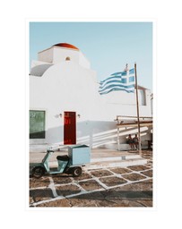 Amichi Co - Mykonos Postcard Fine Art Print