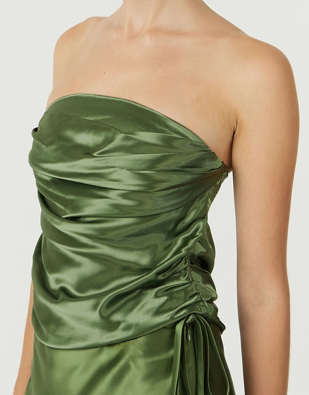 Third Form - Satin Drape Bustier