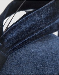 Max Alexander - Velvet Navy Winter Pillbox Fascinator