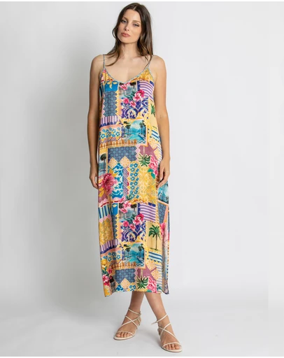 KACHEL - Hailey Slip Maxi Dress