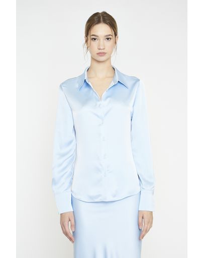 LIGHT BLUE SATEEN
