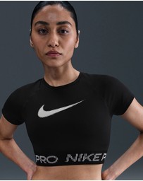 Nike - Pro Dri-FIT Short Sleeve Cropped Graphic Top