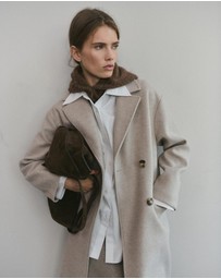 M.N.G - Double-Breasted Midi Coat