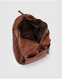Evity - Ari Leather Tassel Backpack