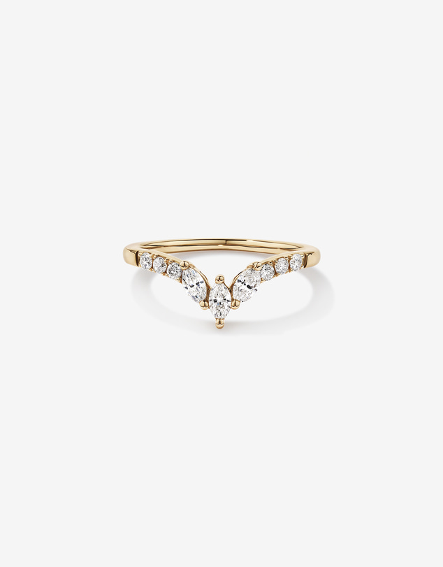 Michael Hill - Wedding Ring with .38TW of Diamonds in 14k Yellow Gold