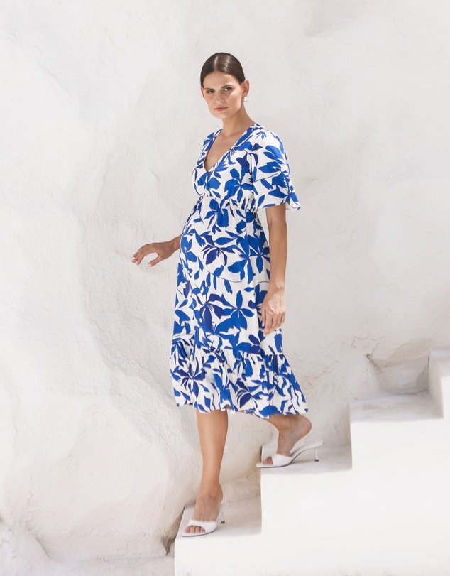 Soon Maternity - Anika Midi Feeding Dress
