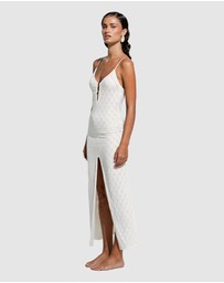 GINIA RTW - Leaf Knit Midi Dress