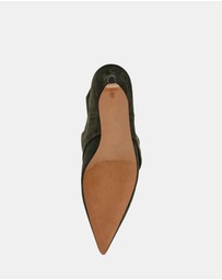 Steve Madden - Luca Olive Suede Heeled Boots