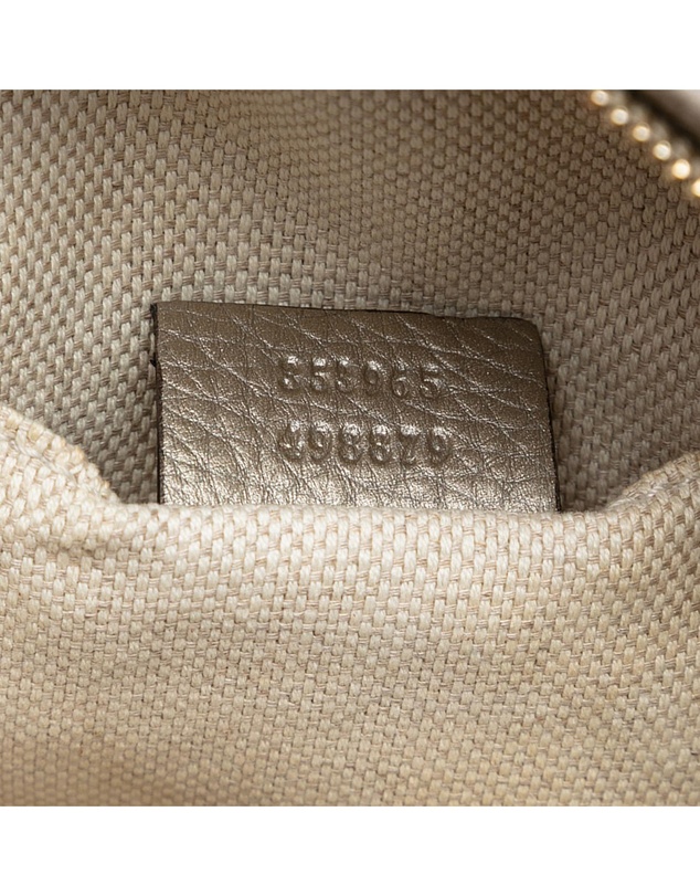Pre-Loved by Azura Reborn - Pre-Loved Mini Metallic Pebbled Calfskin Soho Chain Crossbody