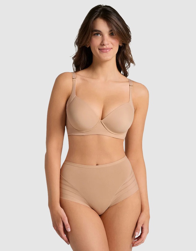 Leonisa - Lace Stripe Undetectable Seamless Shaping Brief