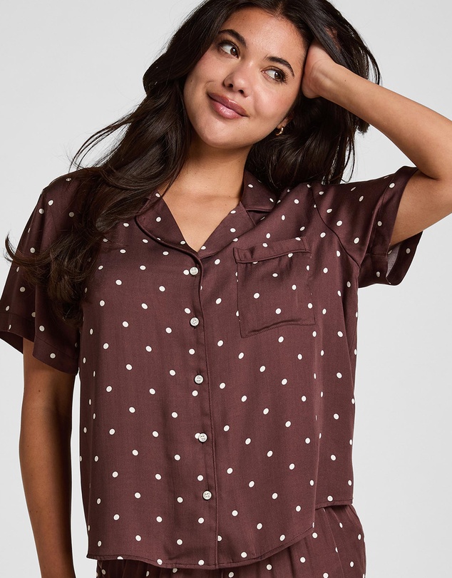 Hunkemoller - Satin Print Sleep Shirt