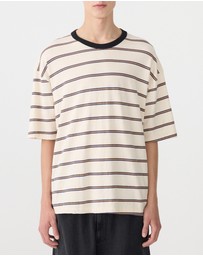 Bassike - Stripe Boxy T-Shirt