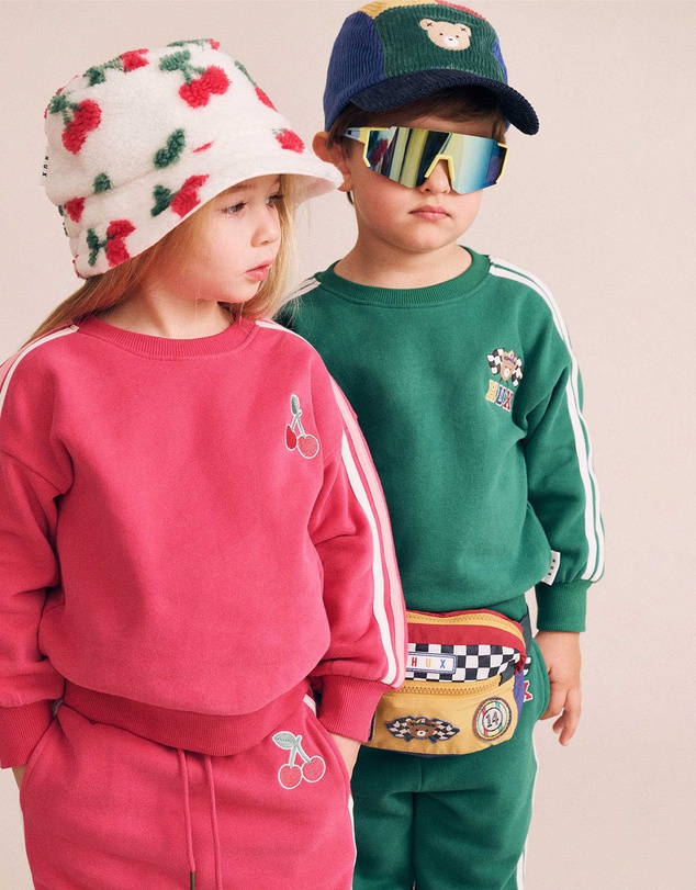 Huxbaby - Cherry Racer Stripe Sweatshirt - Babies-Kids