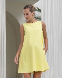 Soon Maternity - Maeve Linen Feeding Dress