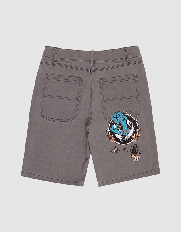 Santa Cruz - Roskopp Screaming Target Jean Shorts - Teens