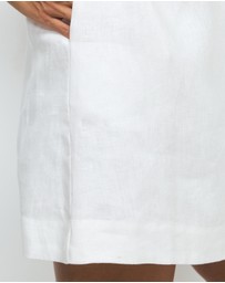 AERE - Tansy Linen Mini Dress
