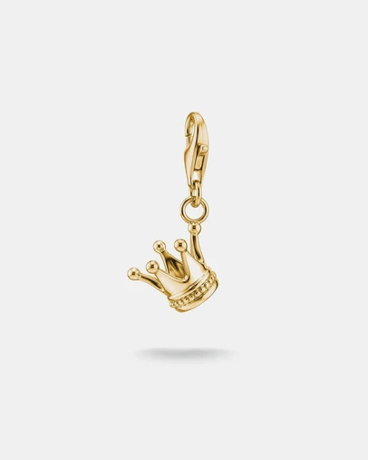 THOMAS SABO - Gold-Plated Crown Charm
