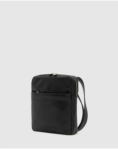 Republic of Florence - Gaius Black Leather Satchel Bag