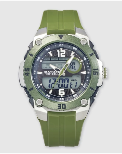 Maxum - Maverick Green Ana Digi Watch