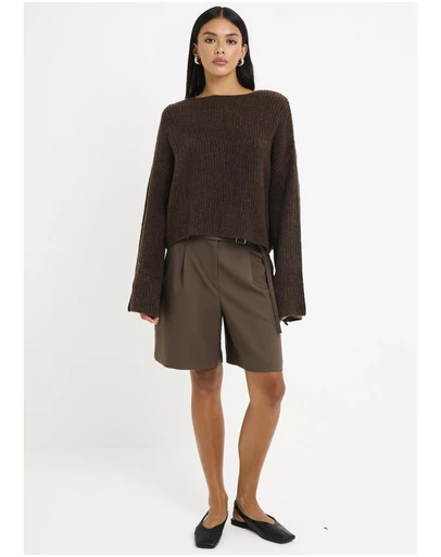 Subtitled - Monica Ladder Long Sleeve Knit Sweater