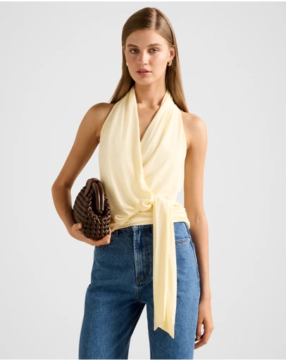 Forever New - Gianna Wrap Halter Neck Top