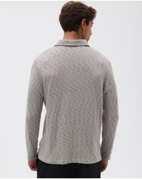 AERE - Organic Cotton Slub Rugby Polo