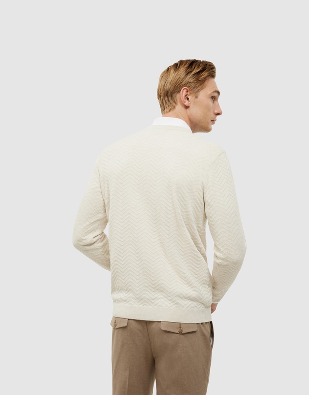 Politix - Lightweight Zig Zag Crew Neck Knit