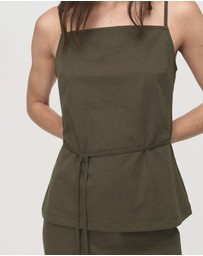 M.N.G - Cotton Top With Waist Tie