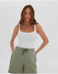 Toast Society - Jersey Raw Hem Short