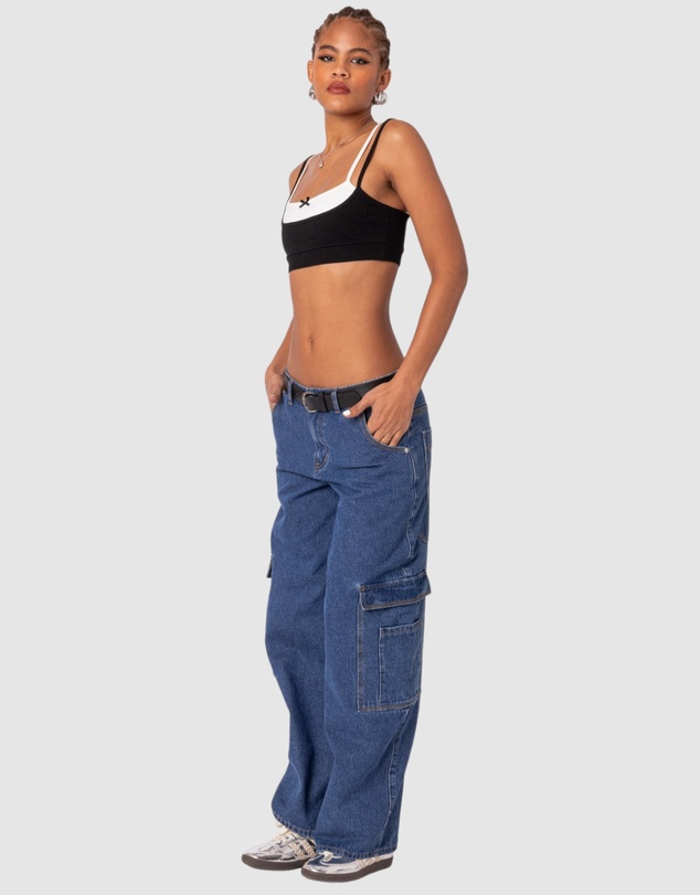 EDIKTED - Gracie layered bra top