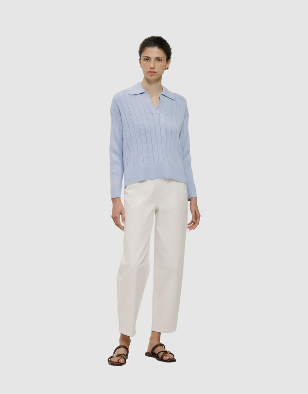 Trenery - Cotton Cashmere Fine Cable Polo