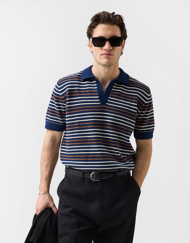 Percival - Douglas Boxy Knitted Polo