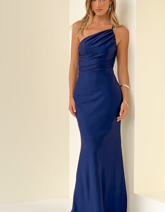 Beginning Boutique - Tina Navy Formal Maxi Dress