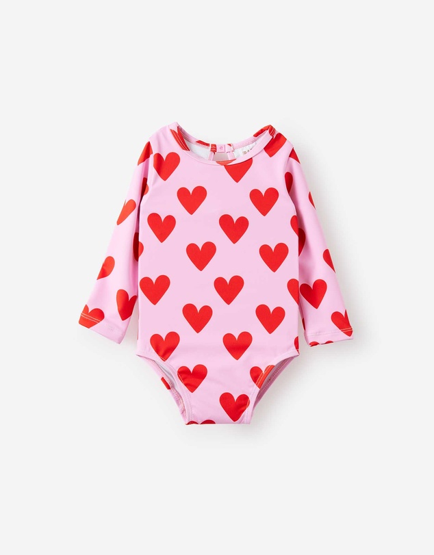 Cotton On Kids - Baby Long Sleeve Keyhole Back Swimsuit